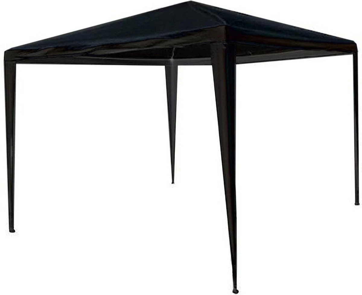 Partytent 3x3m Zwart Budget Zonder Zijwanden 3 Partytent 3x3m Zwart Budget Zonder Zijwanden