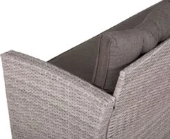 Beliani VITERBO - Loungeset Voor 8 - Grijs - PE Rotan -Tuinmeubelen Winkel 1200x983 4