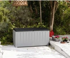 Keter Novel Opbergbox - 340L - 124x55x62.5cm - Grijs -Tuinmeubelen Winkel 1200x993 1