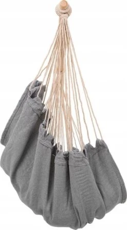 RENALUX Hangstoel Buiten En Binnen - Hangstoel Voor Binnen - Hangstoel Zonder Standaard - Hangstoel Cocoon - Gratis 2 Zachte Kussens - 150 KG - Grijs -Tuinmeubelen Winkel 661x1200