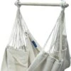 Potenza® Hangstoel – RUIM & COMFORTABEL - Binnen Of Buiten - 130x160 Cm - Belastbaar Tot 150 Kg - Incl. Bevestigingset Buiten – Creme -Tuinmeubelen Winkel 731x1200