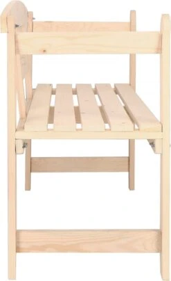 Merkloos Springos Tuinbank | Tuinbankje | Zitbank Buiten | Naaldhout | 119 X 78 X 45 Cm | Licht -Tuinmeubelen Winkel 734x1200