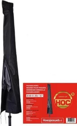 Parasolhoes - Hoes Ronde Stokparasol T/m ø 4m - Hoes Vierkante Stokparasol 3mx3m - Zware Dikke Kwaliteit -Tuinmeubelen Winkel 736x1200