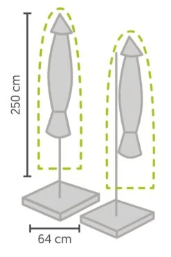 Weersbestendige Parasolhoes - Max. 4 X 4 M - Grijs / Antraciet - Zweefparasol -Tuinmeubelen Winkel 800x1200 1