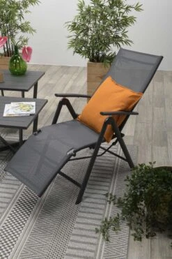 Garden Impressions - Sol Verstelbare Tuinstoel - Aluminium - Zwart -Tuinmeubelen Winkel 800x1200 17