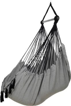 Vita5 XXL Hangstoel | Binnen&Buiten Hangnest | Incl. 2 Kussens En Boekenvak | Volwassenen&Kinderen | Hangmatstoel Tot 225kg | Grijs -Tuinmeubelen Winkel 801x1200 1