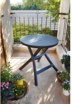 Allibert - Tuintafel - Oregon - Ø 70 Cm - Kunststof - Opklapbaar 10 Allibert - Tuintafel - Oregon - Ø 70 Cm - Kunststof - Opklapbaar -Tuinmeubelen Winkel 825x1200