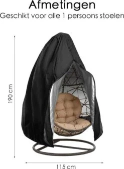 Beschermhoes Hangstoel Egg - Waterproof - Universeel Model - Hoes Van Egg Chair - Waterdichte Beschermer Voor Egg Stoel Met Standaard -Tuinmeubelen Winkel 877x1200