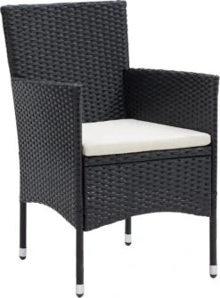 VidaXL 5-delige Tuinset Met Kussens Zwart -Tuinmeubelen Winkel 886x1200 2