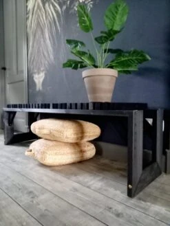 Tuinbank Design 2023 - 150CM - Grenen Hout - Zwart -Tuinmeubelen Winkel 900x1200 4