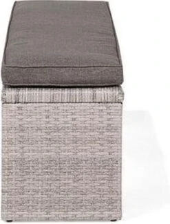 Beliani VITERBO - Loungeset Voor 8 - Grijs - PE Rotan -Tuinmeubelen Winkel 916x1200