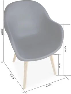 Alice's Garden Kuipstoelen CELEBES - Set Van 4 - Acacia En Kunststof - Grijs 11 Alice's Garden Kuipstoelen CELEBES - Set Van 4 - Acacia En Kunststof - Grijs -Tuinmeubelen Winkel 918x1200