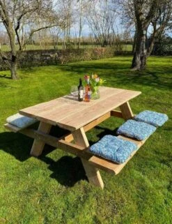 Robuuste Picknicktafel Van Douglashout. Duurzaam En Modern. Lengte 2,40 Meter -Tuinmeubelen Winkel 922x1200 1
