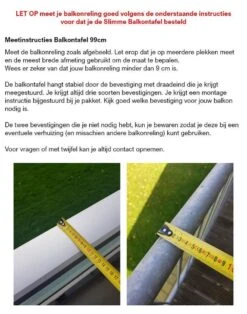 GoudmetHout Inklapbare Balkontafel - Balkonbar - Balkon Tafel - 99 Cm - Hout - Transparant Wash - Reling Smal 14 GoudmetHout Inklapbare Balkontafel - Balkonbar - Balkon Tafel - 99 Cm - Hout - Transparant Wash - Reling Smal -Tuinmeubelen Winkel 944x1200