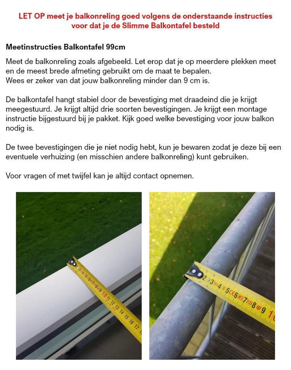 GoudmetHout Inklapbare Balkontafel - Balkonbar - Balkon Tafel - 99 Cm - Hout - Transparant Wash - Reling Smal 7 GoudmetHout Inklapbare Balkontafel - Balkonbar - Balkon Tafel - 99 Cm - Hout - Transparant Wash - Reling Smal - Afbeelding 5