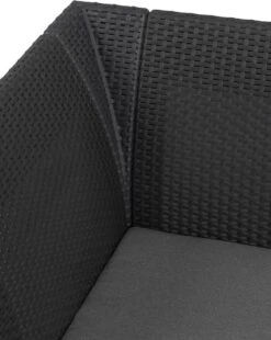 Keter Marie Hoek Loungeset Met Orlando Tafel - 6 Personen - Antraciet -Tuinmeubelen Winkel 955x1200