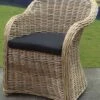 Roma Dining Tuinstoel Naturel Rotan - Suntech Kussen -Tuinmeubelen Winkel 959x1200 1