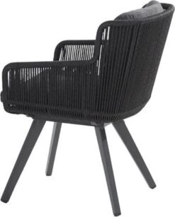 4 Seasons Outdoor 4SO Armstoel Flores Anthracite - 1 Stuk -Tuinmeubelen Winkel 964x1200