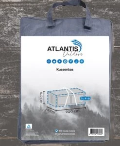 Opbergtas Voor Tuinmeubelkussens - 200 X 75 X 60 Cm (4 – 6 Lounge- Tuinkussens) - Grijs / Antraciet -Tuinmeubelen Winkel 992x1200 3