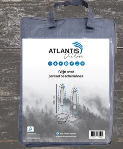 Weersbestendige Parasolhoes - Max. 4 X 4 M - Grijs / Antraciet - Zweefparasol -Tuinmeubelen Winkel 992x1200 4