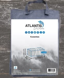 Opbergtas Voor Tuinmeubelkussens - 125 X 40 X 50 Cm (4 – 6 Lounge- Tuinkussens) - Grijs / Antraciet -Tuinmeubelen Winkel 992x1200 5