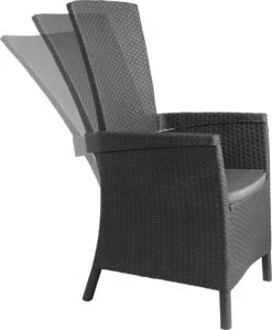 Allibert Vermont Verstelbare Tuinstoel - 64x68x107cm - Grafiet -Tuinmeubelen Winkel 992x1200 9